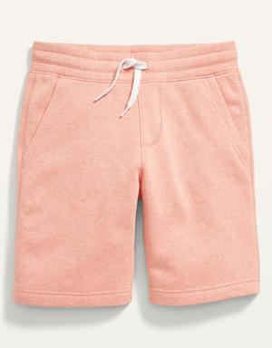 Flat-Front Fleece Jogger Shorts for Boys (At Knee)