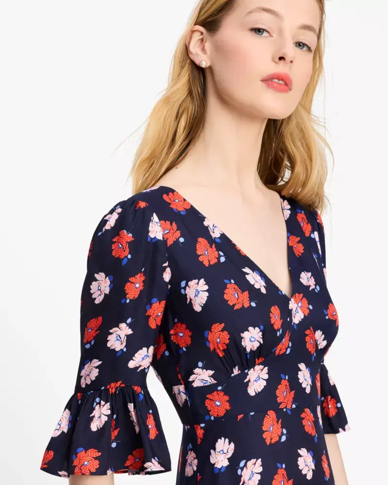 Kate Spade Dotty Floral Flounce Dress. 2