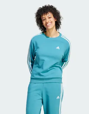 Essentials 3-Stripes Fleece Sweatshirt