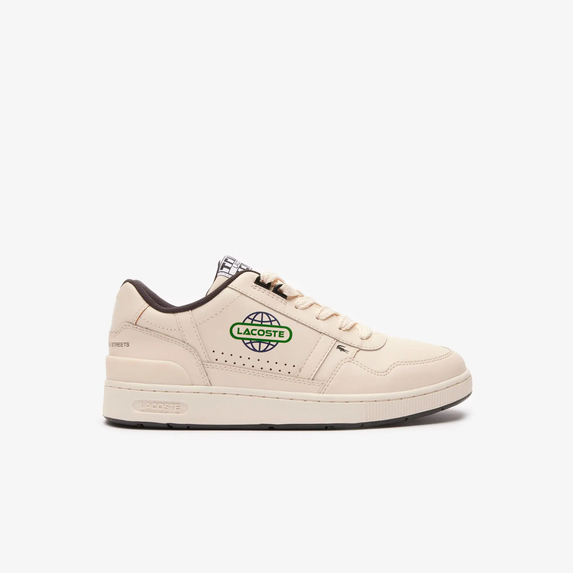 Lacoste Sneakers para hombre T-Clip Globe en piel. 1