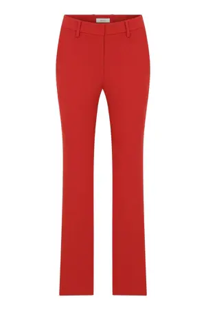 Roman Red Bootcut Casual Trousers. 1