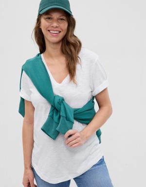 Maternity Relaxed T-Shirt white