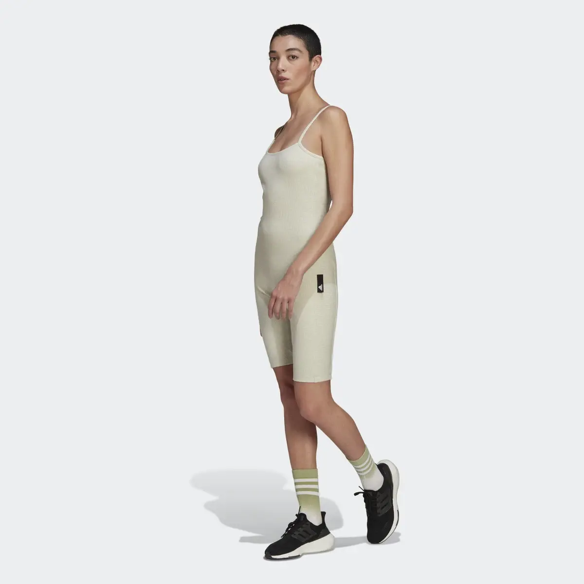 Adidas Studio Lounge Rib Jumpsuit. 2