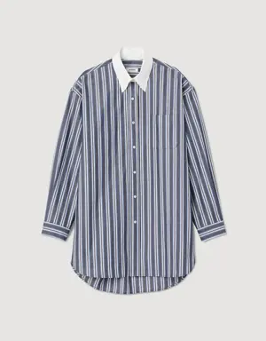 Oversized striped shirt Login to add to Wish list