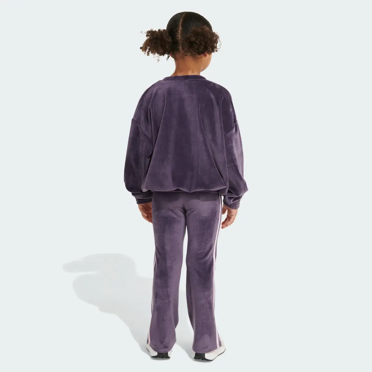 Adidas Two-Piece Crewneck Velour Set. 2