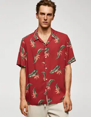 Regular kesim hawaiian baskılı gömlek