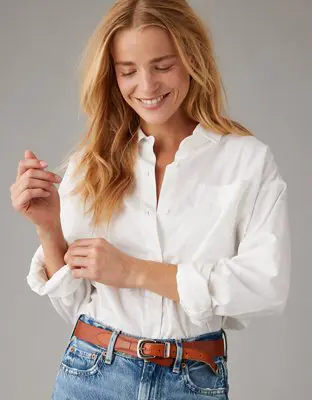 American Eagle Perfect Button-Up Shirt. 1