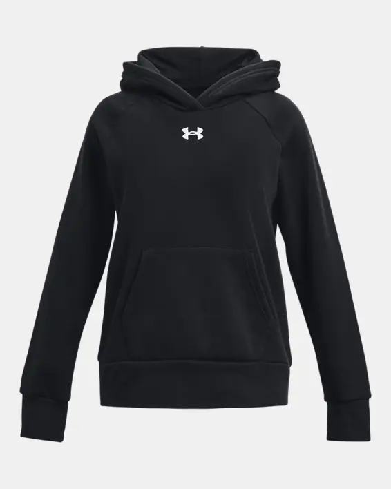 Under Armour Girls' UA Rival Fleece Hoodie. 1