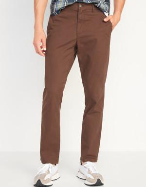 Slim Built-In Flex Rotation Chino Pants for Men brown