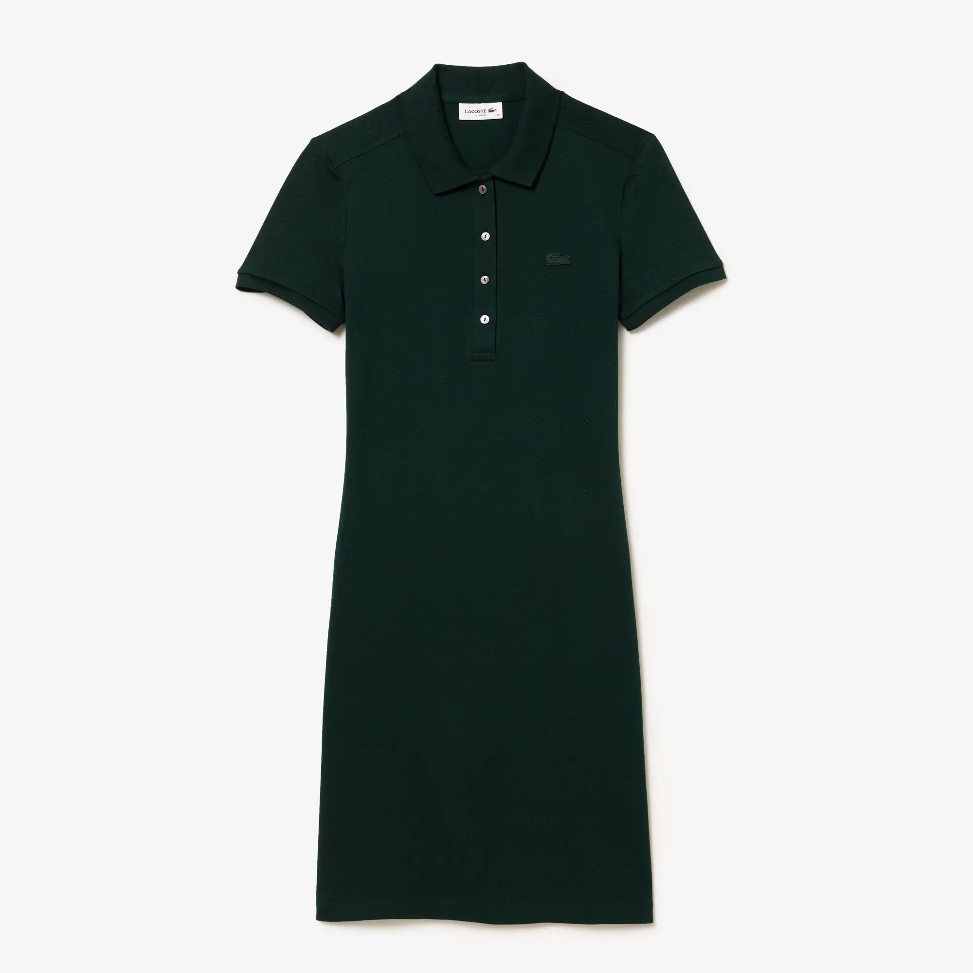 Lacoste Damen Polokleid aus Stretch-Baumwoll-Piqué. 2