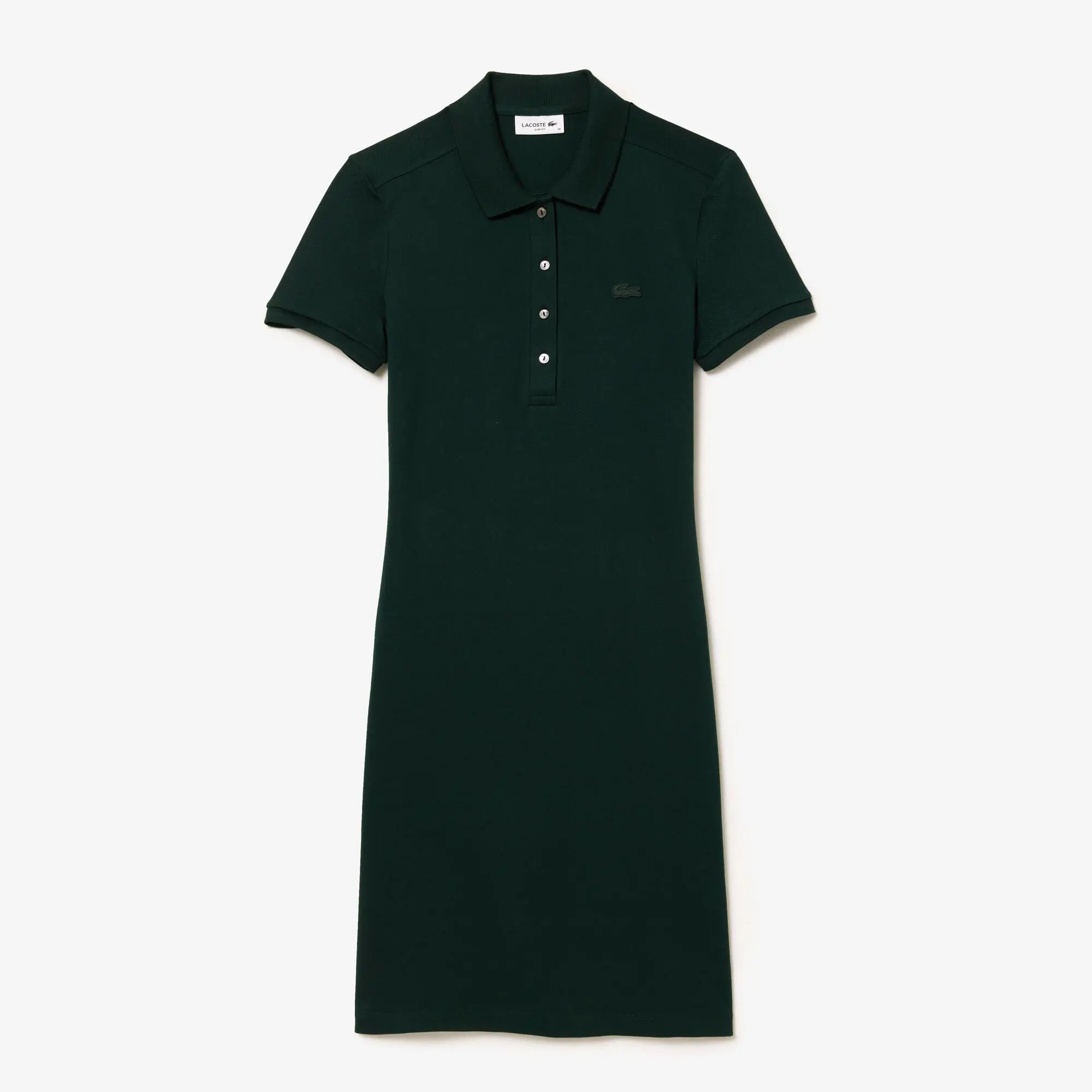 Lacoste Women's Stretch Cotton Piqué Polo Dress. 2