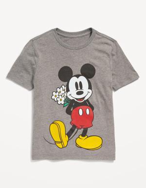 Matching Disney© Mickey Mouse Gender-Neutral T-Shirt for Kids gray