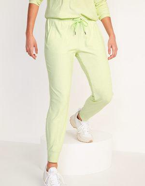 Mid-Rise Breathe ON Jogger Pants for Women yellow