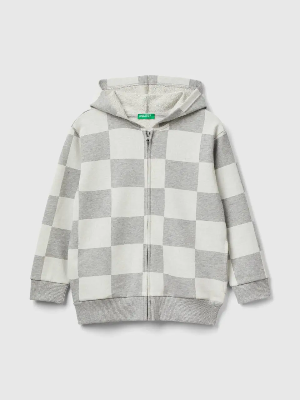 Benetton checkered hoodie. 1