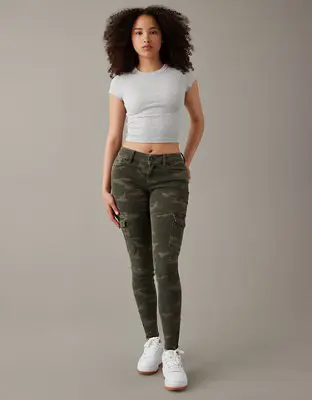 American Eagle Next Level Curvy High-Waisted Cargo Jegging. 1