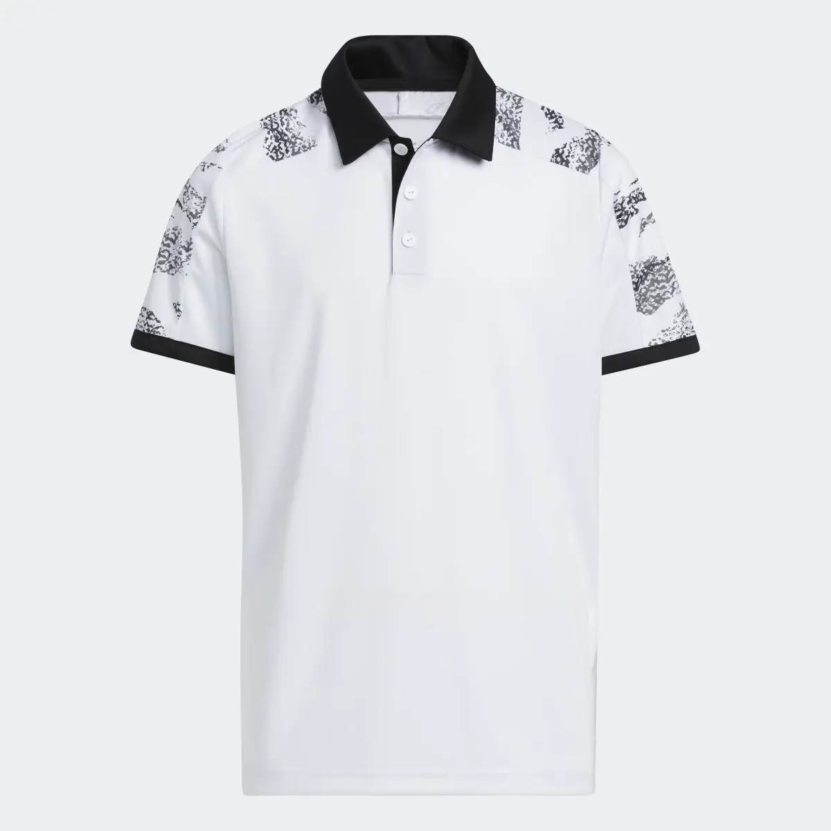 Adidas Printed Colorblock Golf Polo Shirt. 1