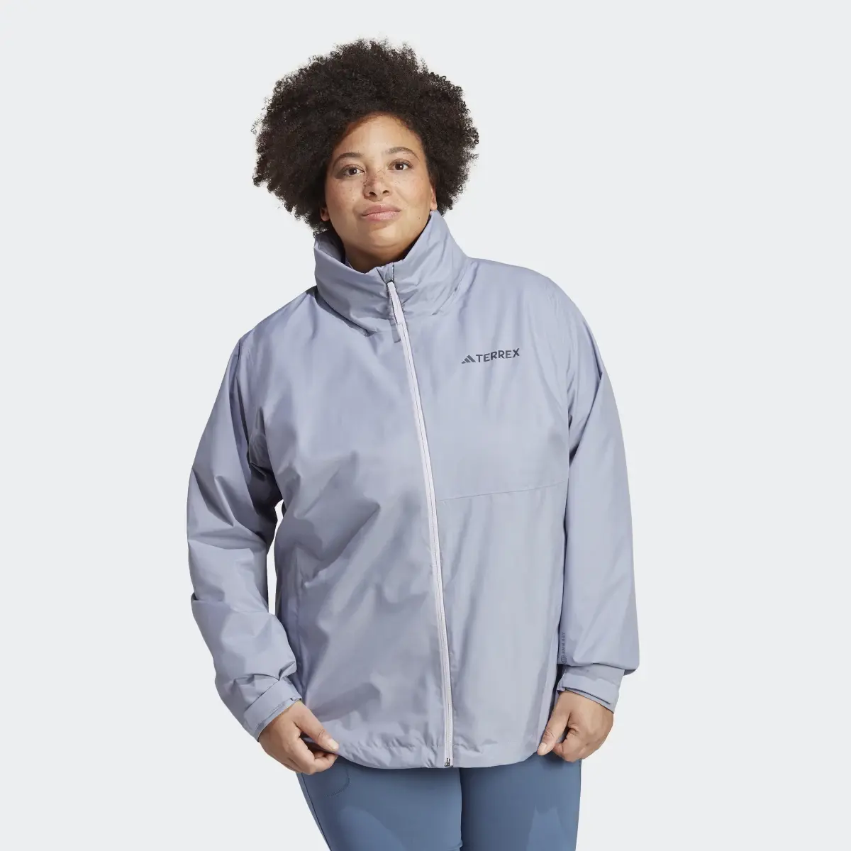 Adidas Terrex Multi RAIN.RDY 2-Layer Rain Jacket (Plus Size). 2