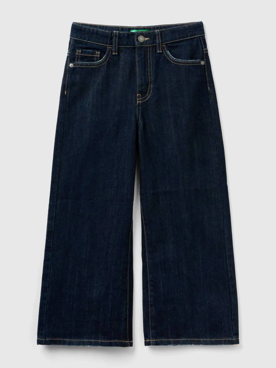 Benetton wide fit high-waisted jeans. 1