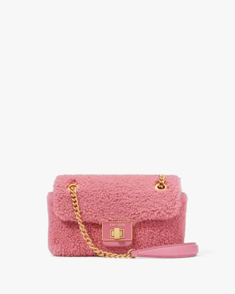 Kate Spade Evelyn Shearling Small Shoulder Crossbody. 1