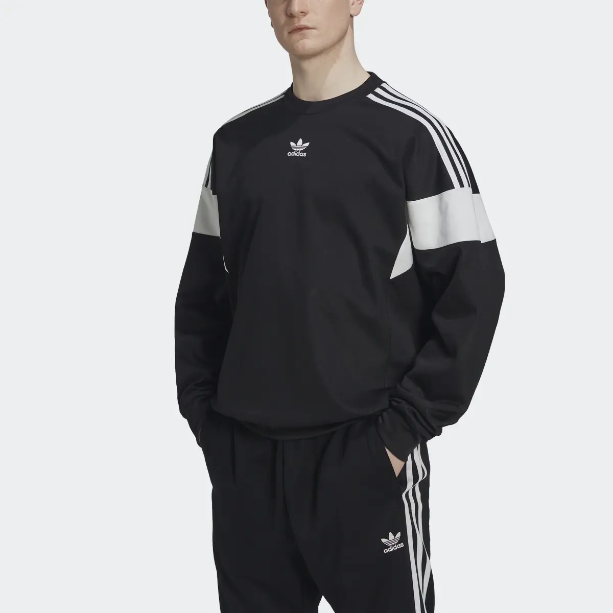 Adidas Sweat-shirt ras-du-cou Adicolor Classics Cut Line. 1