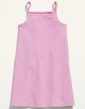 Sleeveless Rib-Knit Dress for Toddler Girls pink