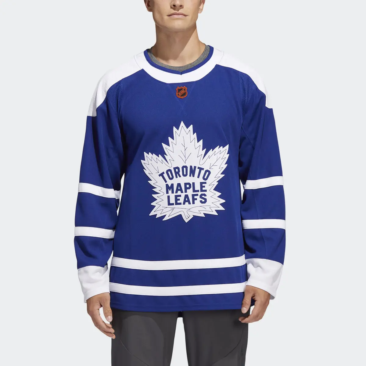 Adidas Maple Leafs Authentic Reverse Retro Wordmark Jersey. 1