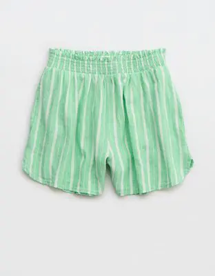 American Eagle Pool-To-Party Linen Edition High Waisted Short. 1