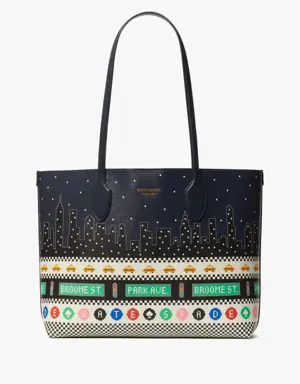 Bleecker Big Apple Large Tote