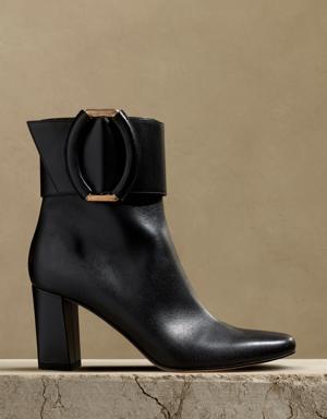Ravello Leather Ankle Boot black