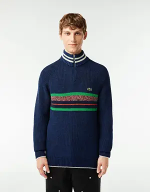 French Made High Neck Wool Sweater