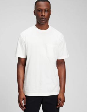 Gap Gen Good 100% Organic Cotton Original Pocket T-Shirt white