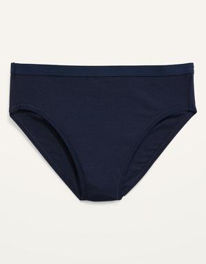 High-Waisted Supima® Cotton-Blend Bikini Underwear for Women