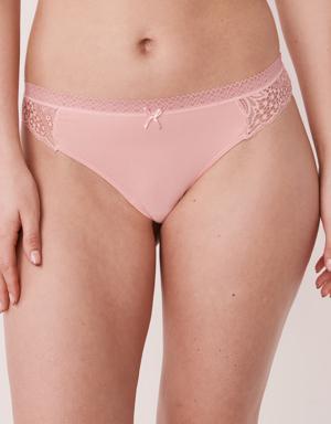 Lace Detail Super Soft Thong Panty