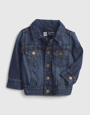 Baby 100% Organic Cotton Denim Jacket blue
