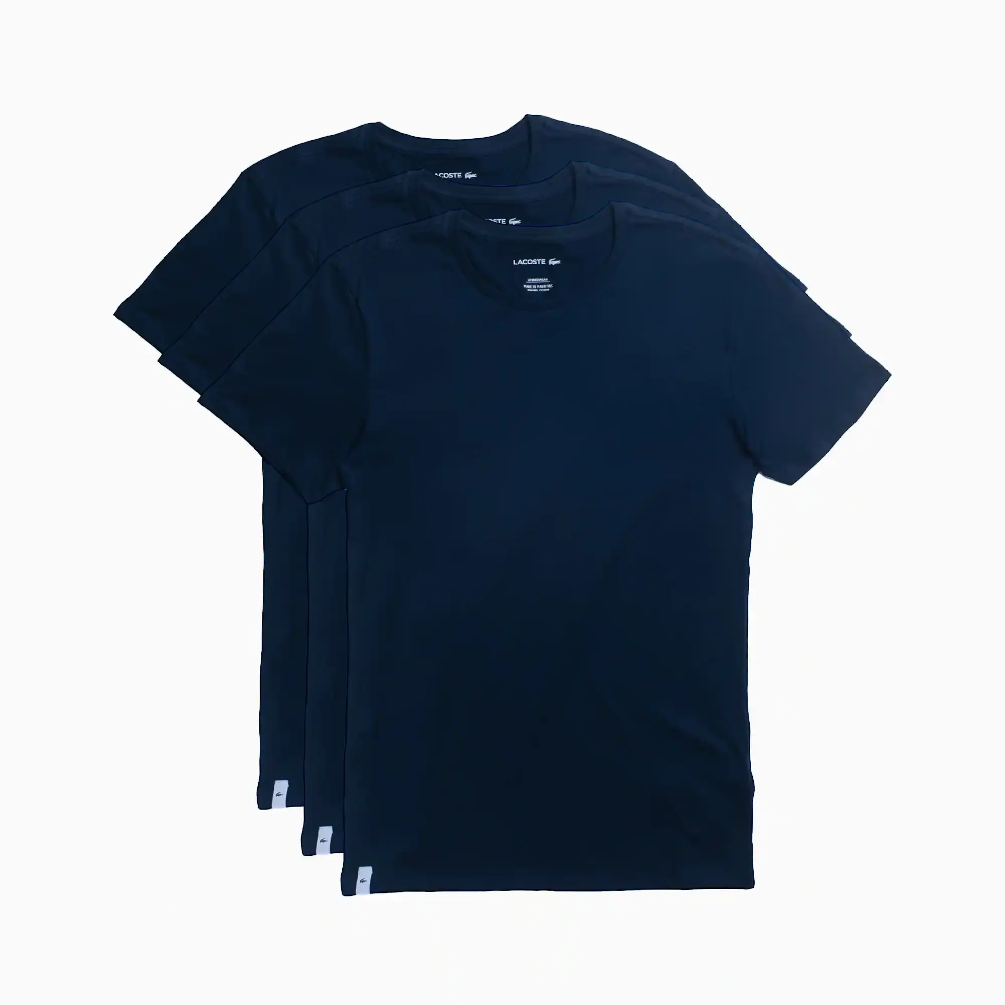 Lacoste Men's 3-Pack Slim Fit Cotton Jersey T-Shirts. 1
