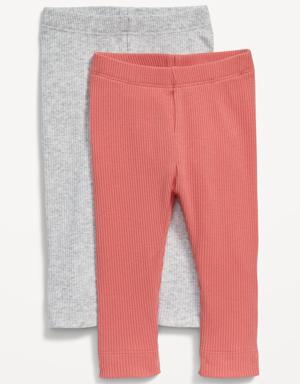 Old Navy Unisex Rib-Knit U-Shape Leggings 2-Pack for Baby multi