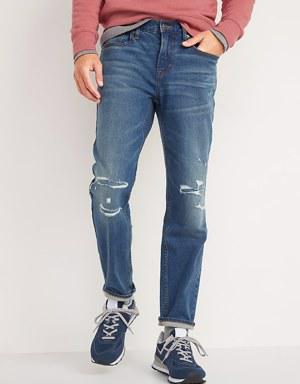 Athletic Taper Built-In Flex Ripped Jeans blue