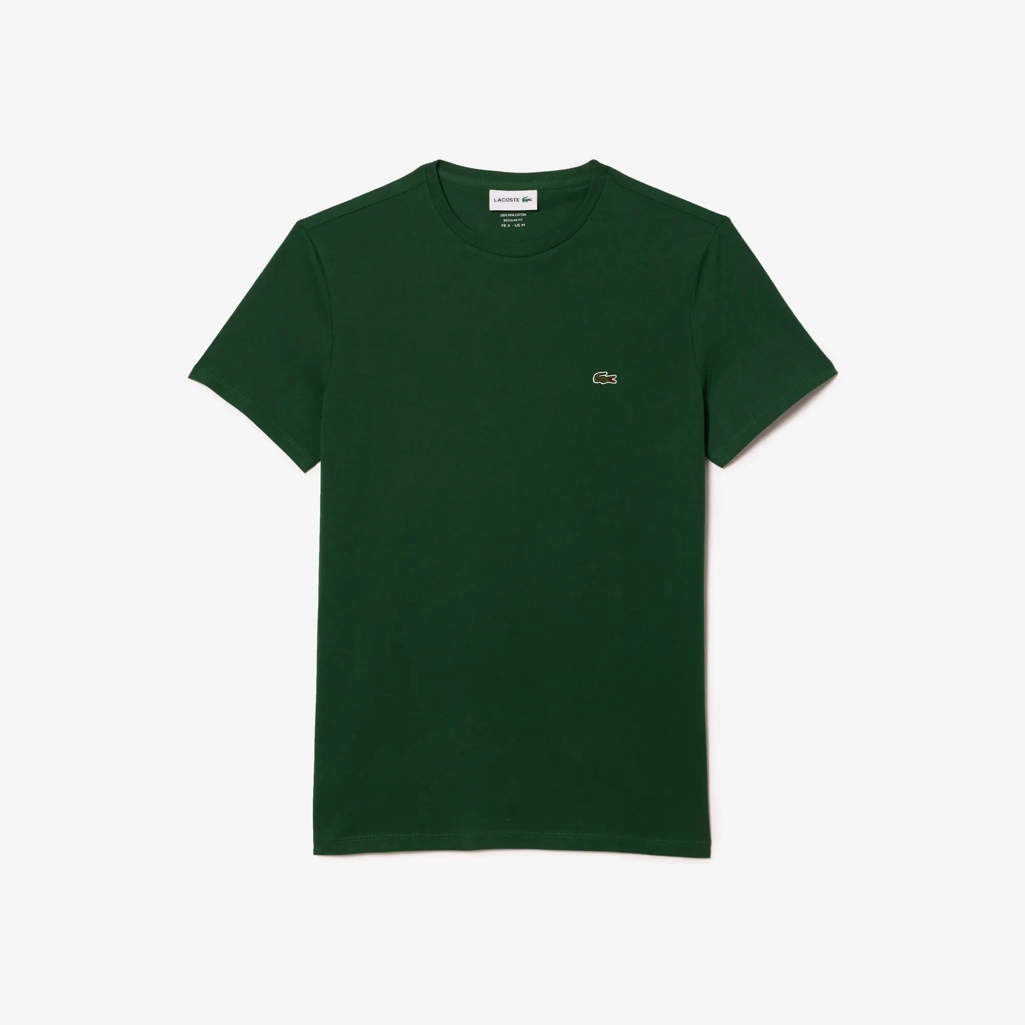 Lacoste T-shirt a girocollo in jersey di cotone Pima tinta unita. 2