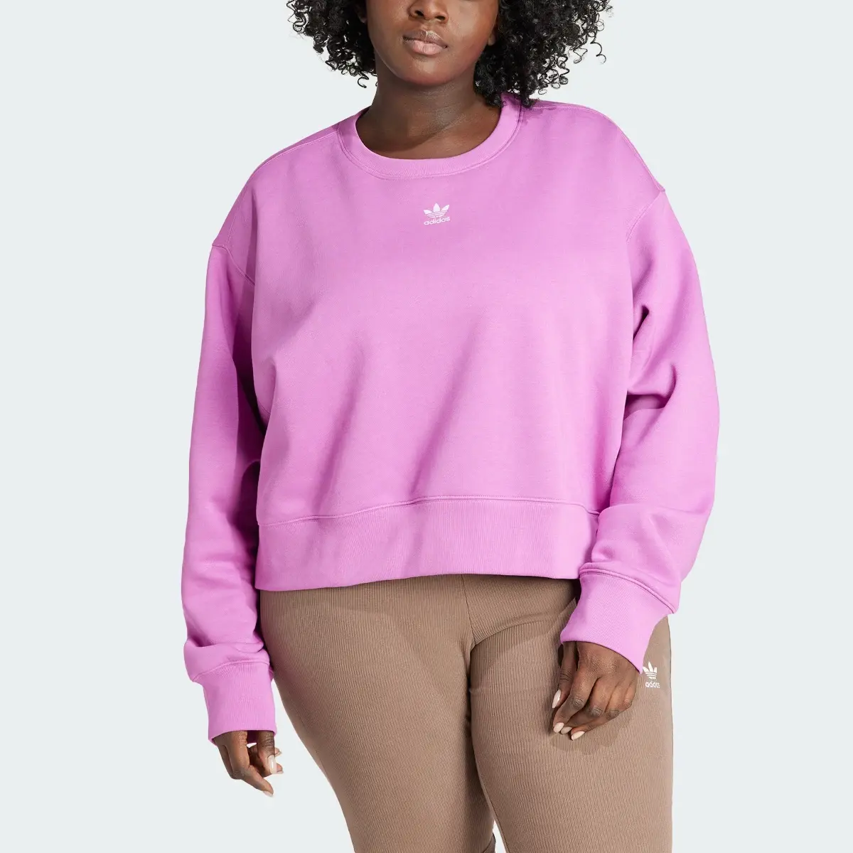 Adidas Adicolor Essentials Crew Sweatshirt (Plus Size). 1