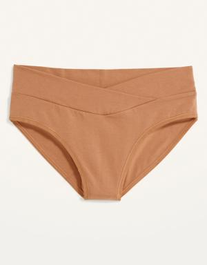 Old Navy Maternity Low Panel Jersey Bikini Underwear brown