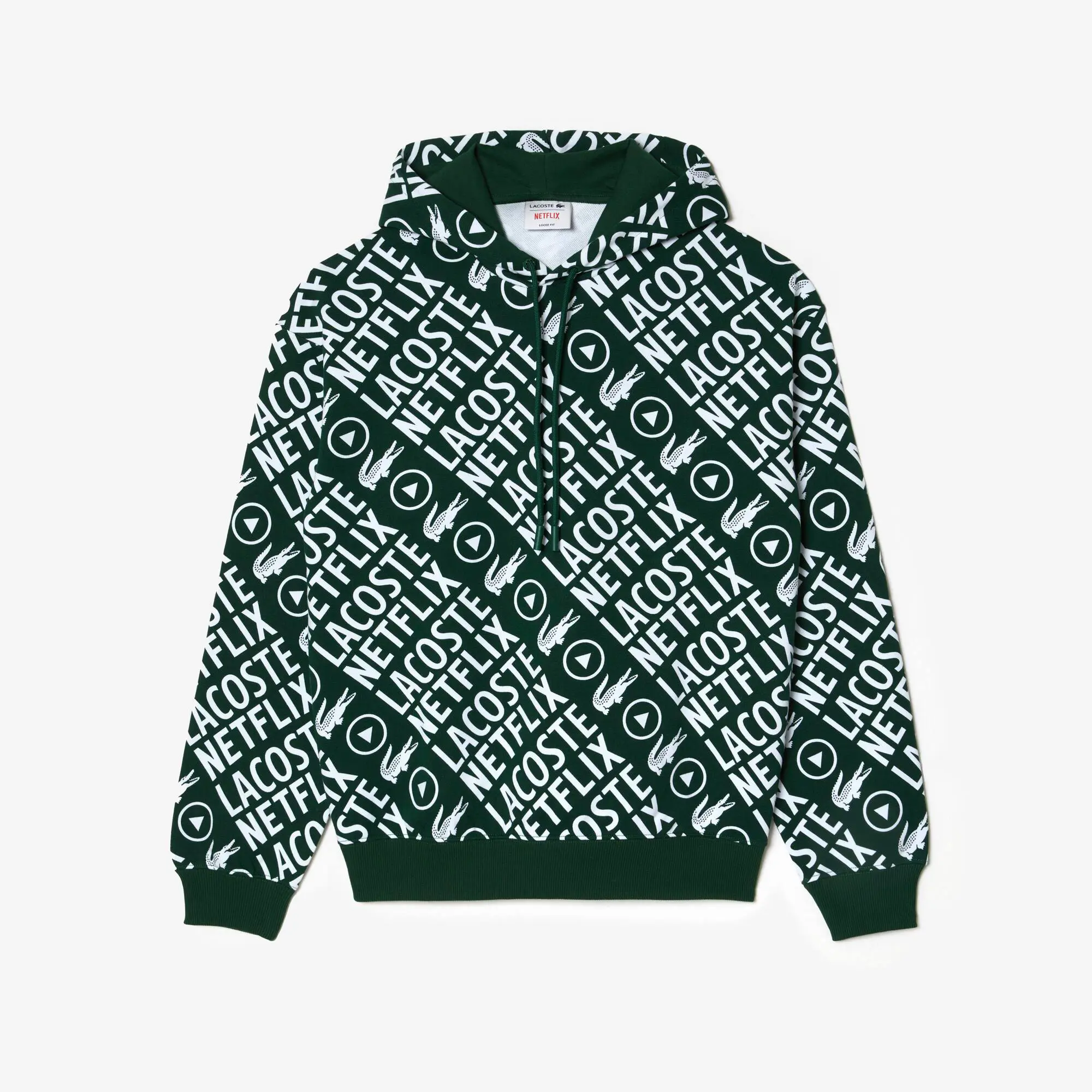 Lacoste Sweatshirt de algodão orgânico loose fit Lacoste x Netflix para homem. 2