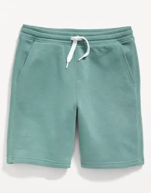 Old Navy Flat-Front Fleece Jogger Shorts for Boys (At Knee) green