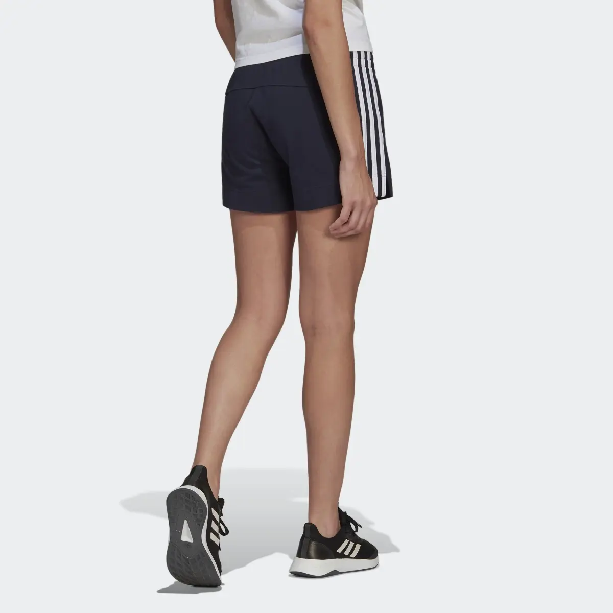 Adidas Essentials Slim 3-Stripes Shorts. 2