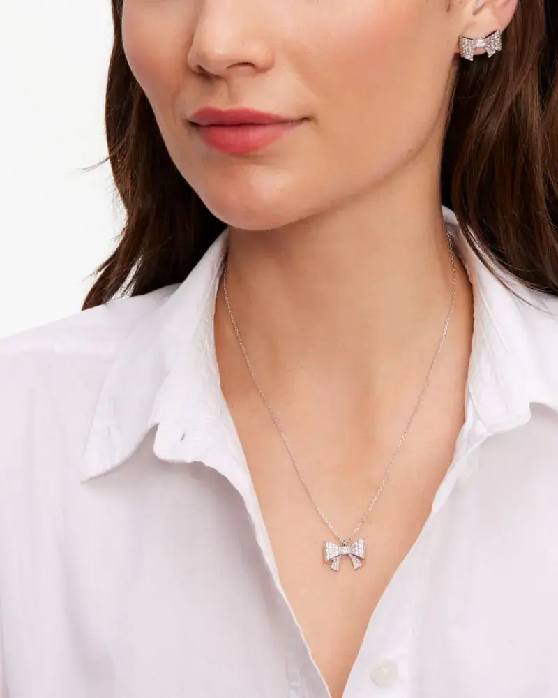 Kate Spade Wrapped In A Bow Mini Pendant. 3