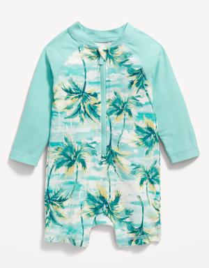 Old Navy Rashguard One-Piece Swimsuit for Baby blue