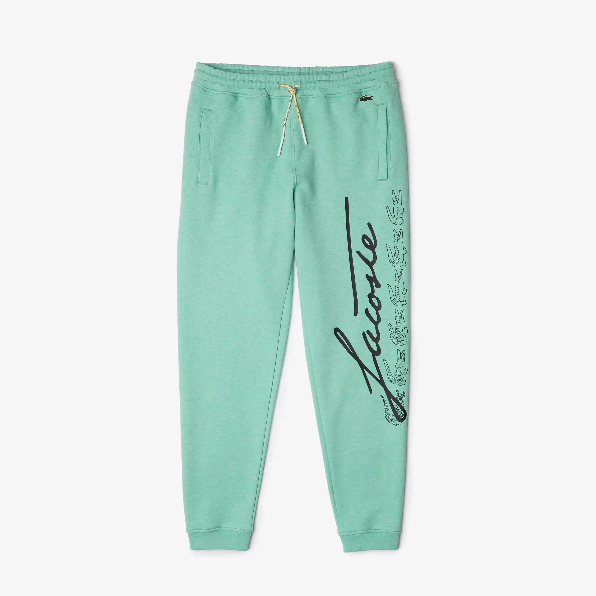 Lacoste Joggers para hombre en felpa de algodón con estampado de cocodrilo. 2