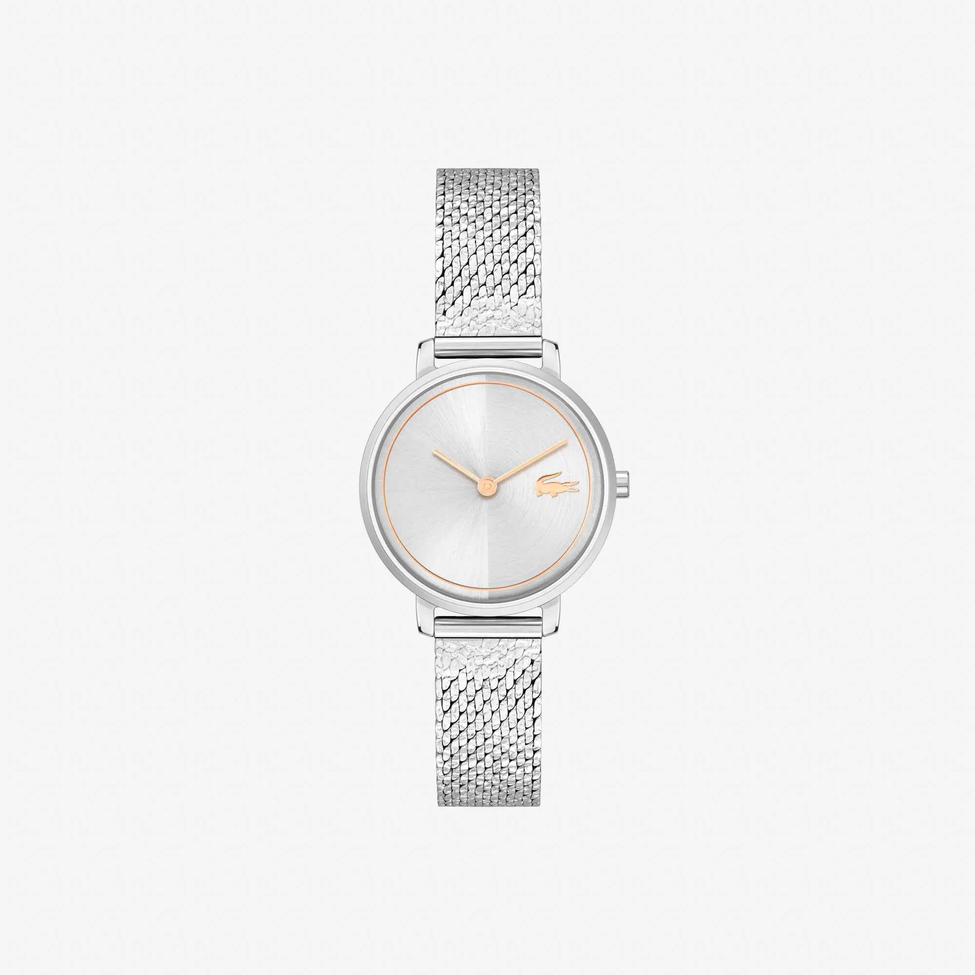 Lacoste Suzanne Zweizeigeruhr aus Edelstahl-Mesh. 1