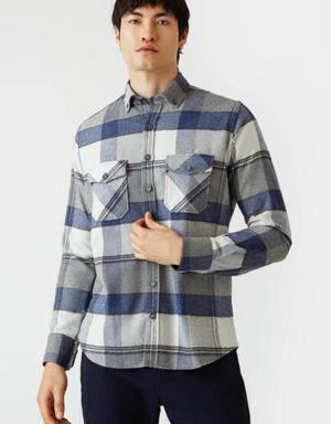 Men’s Regular Fit Long Sleeve Shirt GREY