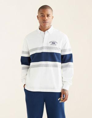 Outdoors Athletics Long Sleeve Relaxed Rugby
