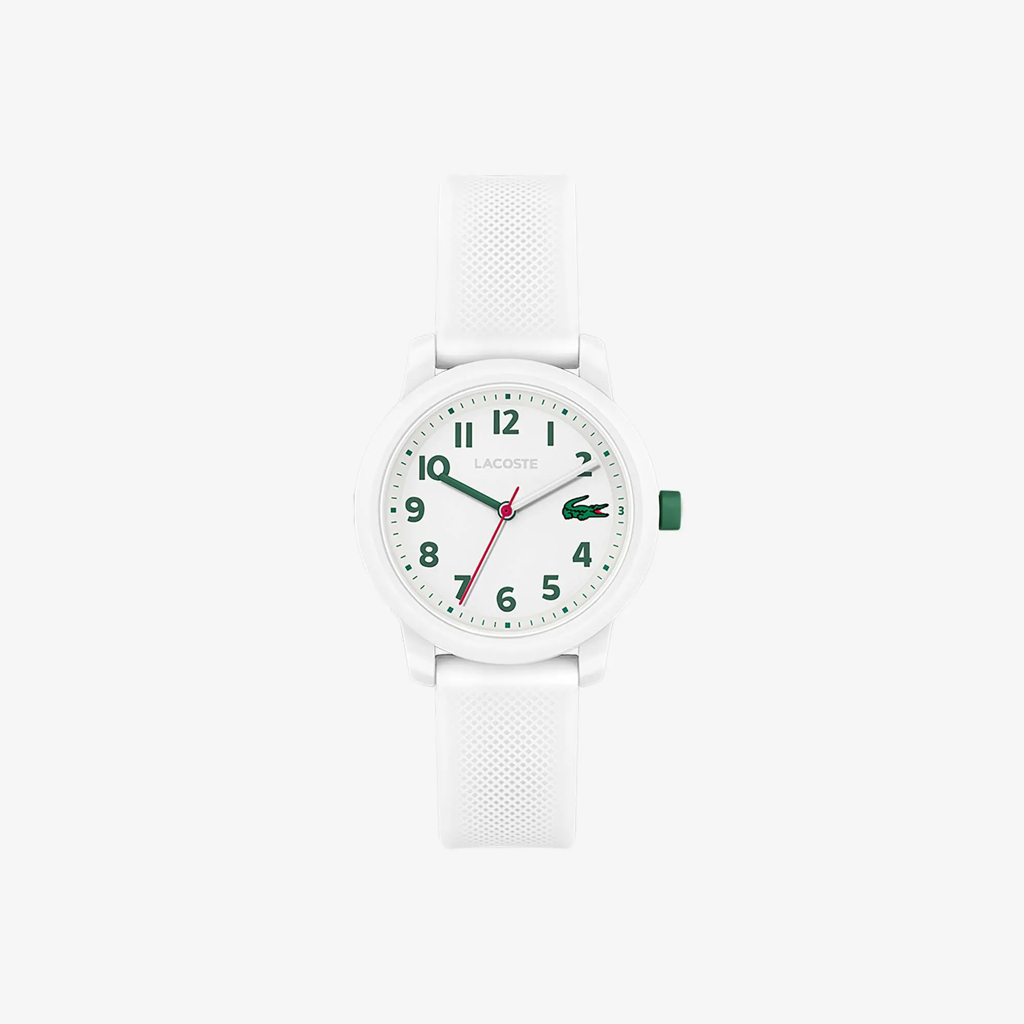 Lacoste Relógio Lacoste.12.12 com pulseira de silicone branco para criança. 1